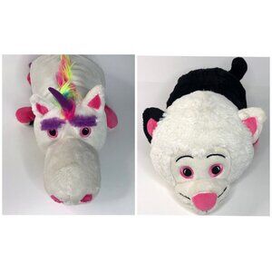 Flip Pets Plush Daisy Unicorn Huckleberry Cat 2 Pets In One Animal As Seen On TV